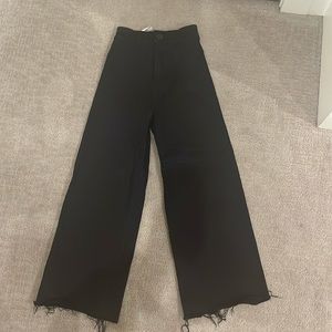 black high wasted denim jeans
